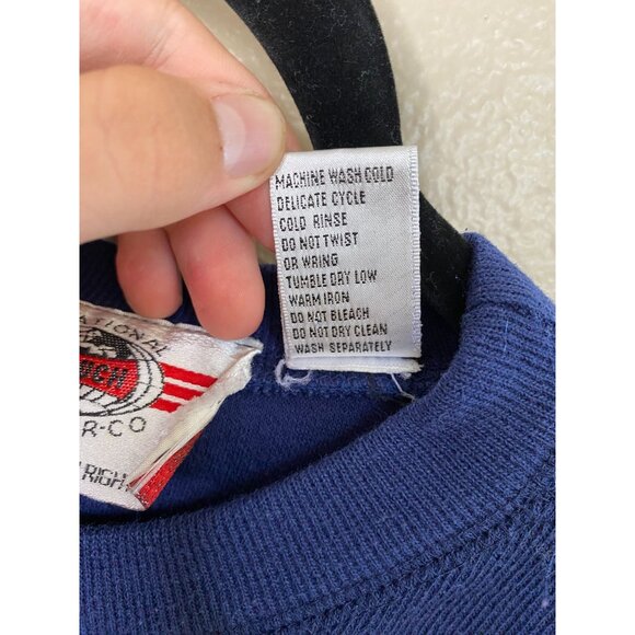 Vintage International Sportswear Blue Sweater Long Sleeve 2X Polyester - Picture 6 of 7